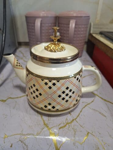 katarina çayı: İşlənmiş, Dəm caydanı, Keramika, 1,5 bucket volume l, Azərbaycan — 2