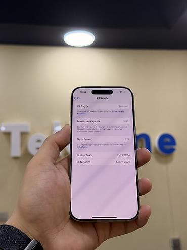 iphone 113: IPhone 16 Pro, 128 GB, Desert Titanium, Zəmanət, Kredit, Simsiz şarj — 5