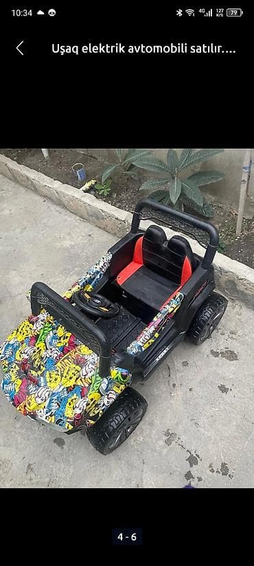 akumulator usaq masinlari: Uşaq elektrik avtomobili satılır. az istifadə olunub — 3