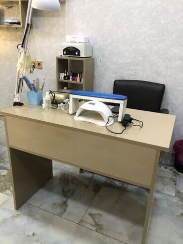 tibbi rəf: Düz masa, Siyirməsiz, Polkalı, Mat laminat — 2