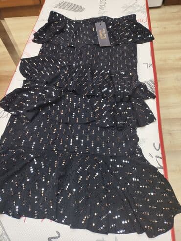 юбки солнце клеш: Ətək TƏZƏ.KOTON.RAZMER 36(S).Payetkalar üstündə tikilmiş — 1