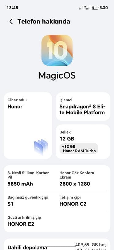 telfon alisi: Honor Magic 7 Pro, 512 GB, rəng - Boz — 9