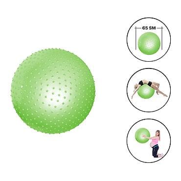 balaca top: Tikanlı pilates topu (65 sm),top,pilates topu 🪪 şəxsi̇yyət vəsi̇qəsi̇ — 2