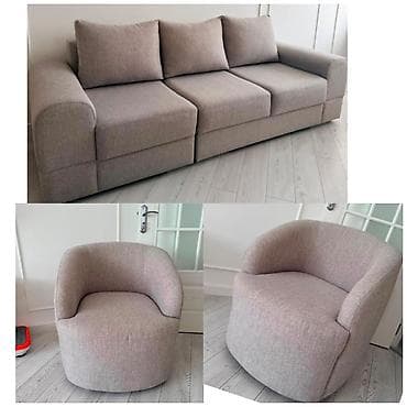 set mebel: Divan 1 eded kreslo .Dest 480₼ satilir .1500₼ alinib .Unvan Yasamal — 1