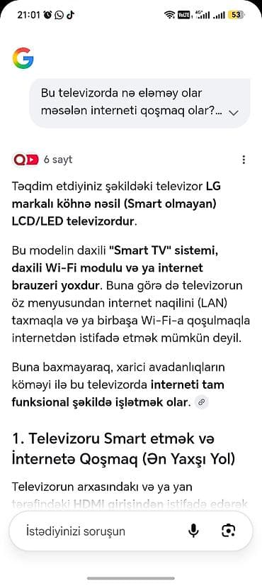 ofis komputeri: LG LCD monitor/TV - Brend/model: LG (LCD panel, inteqrə edilmiş aşağı — 5