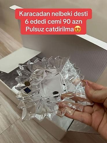 Nəlbəkilər, 6 ədədli dəst, Xrustal, Türkiyə