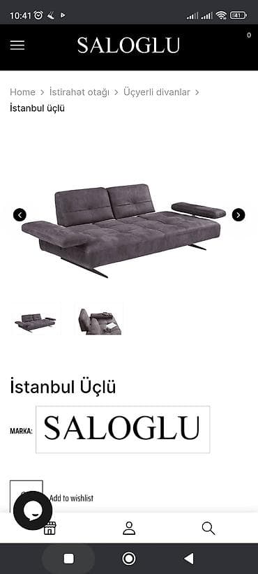 Saloğlu markasına məxsus müasir və rahat divan satılır! ​Vəziyyəti