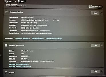 notebook çantası: İşlənmiş HP Pavilion, 15.6 ", AMD Ryzen 5, 512 GB — 3