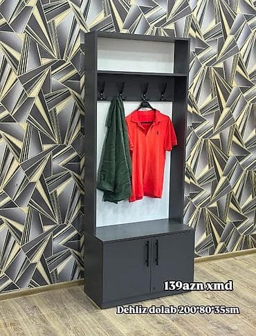 Dehliz dolabı – 200×80×35 sm Rəng: tünd boz korpus, açıq rəng arxa lalafo.az -da Dehliz dolabı – 200×80×35 sm Rəng: tünd boz korpus, açıq rəng arxa