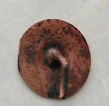 nadir əşya: Antik mis düymə – “BR. RЫЛЬСКИХ” istehsalı - Material: mis (bürünc — 3