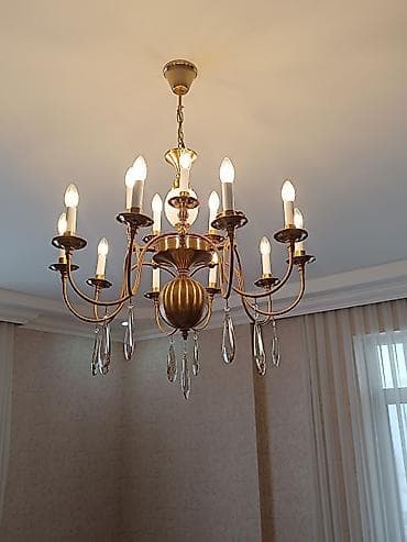 qara sam: Çılçıraq, 10 və daha çox lampa, Metal — 3