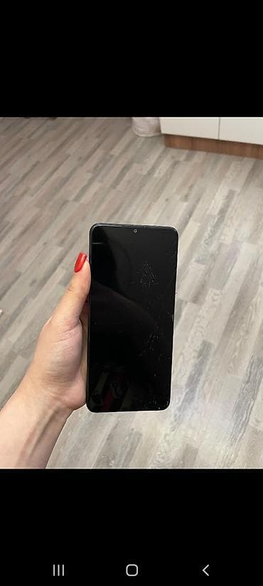 samsung c5 ekran: Samsung Galaxy A12, 64 GB, rəng - Qara, Qırıq — 2