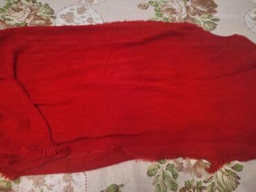 женские красные шарфы: Qırmızı yumuşaq şarf 12 AZN işlənməyib — 4