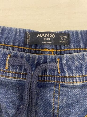 usaq ucun cins salvarlar: Cins şalvar, Uniseks, 9 - 10 yaş, Mango — 3