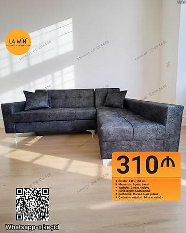 kreditle divan satisi: Künc divan, Açılan, Bazalı, Parça, Şəhərdaxili pulsuz çatdırılma — 1