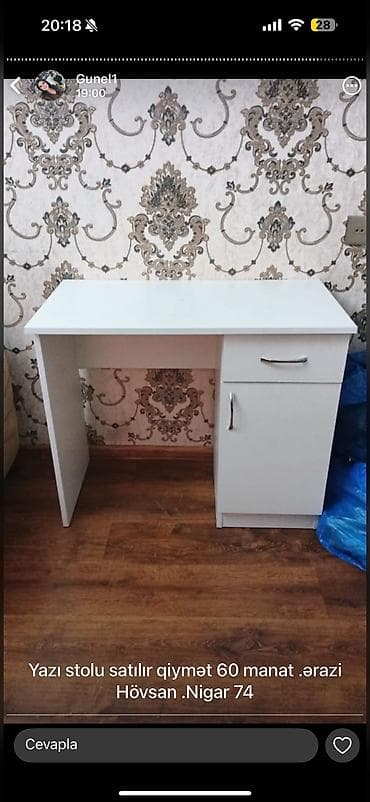 İşlənmiş, Manikür üçün masa