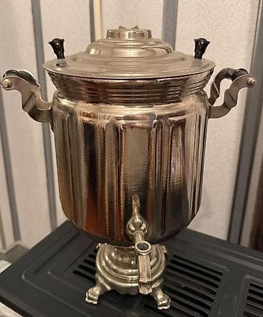 Metal samovar – klassik dizaynlı, kranlı model. Xüsusiyyətlər: - lalafo.az -da Metal samovar – klassik dizaynlı, kranlı model. Xüsusiyyətlər: -