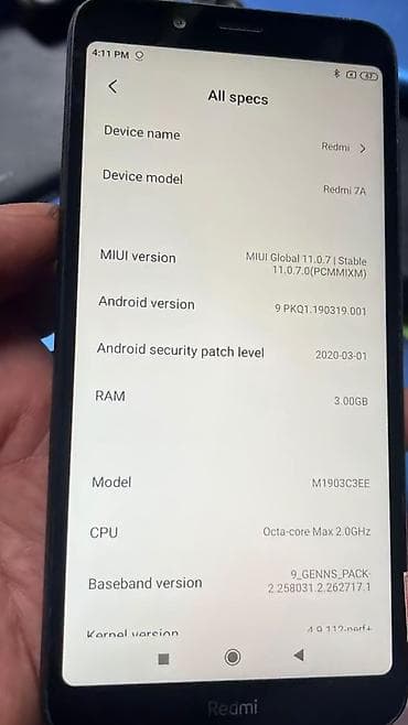 apple 15 pro: Redmi 7A, 32 GB, rəng - Qara, İki sim kartlı — 3