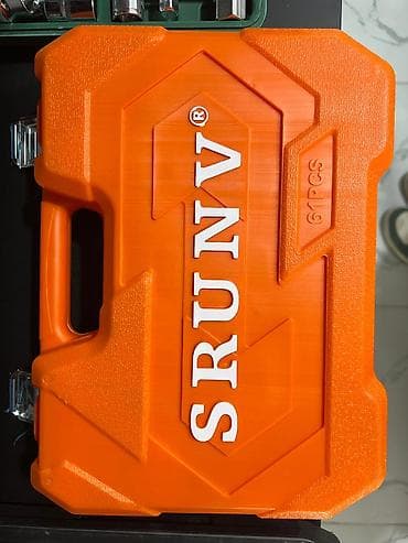 SRUNV 61 parça qol açar və bit dəsti - Portativ, möhkəm narıncı