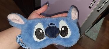 su hovuzu: Stich temalı yumşaq yuxu maskası - Material: Ön hissə plyuş kürklü — 1