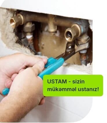 Fasad, naxış ustaları: USTAM – peşəkar santexnik xidməti paltaryuyan quraşdrlmasi, krant — 1