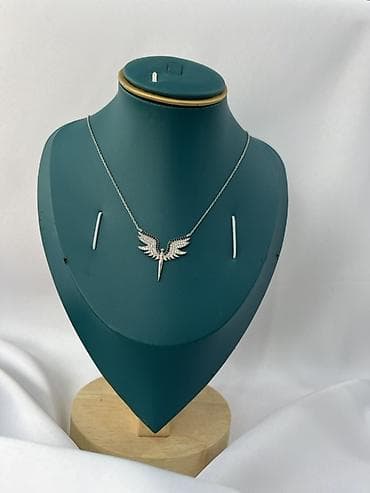 frida aksesuar.com: Gümüş rəngli zərif boyunbağı kolleksiyası - Material: gümüş rəngli — 4