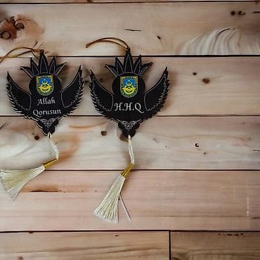 vito aksesuarlar: Avtomobil üçün asılqan,brelok.taxtadan istenilen dizaynda hazırlanır — 5