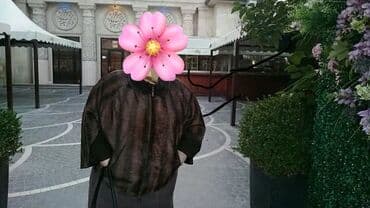 pidjak: Qadınlar üçün zərif ponço/kaban - Material: üst hissə atlas parıltılı — 4