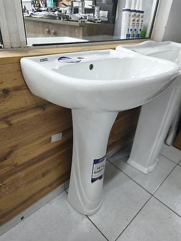 Pilastan ayaqlı hamam/lavabo dəsti - Material: yüksək keyfiyyətli lalafo.az -da Pilastan ayaqlı hamam/lavabo dəsti - Material: yüksək keyfiyyətli