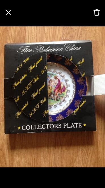 qab qacaq ikinci el: Boşqablar, rəng - Göy — 3