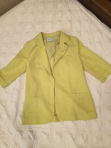 желтые женские костюмы: ESPIGA qadın kostyumu – 2 hissəli dəst - Rəng: açıq limon/yaşıl - — 1