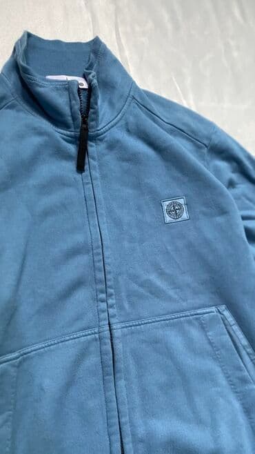 goy daş: Stone Island kişilər üçün fermuarlı sweatshirt - Brend: Stone Island — 3