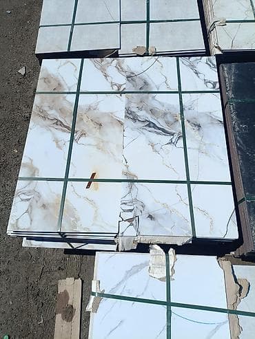keramoqranit döşəmə: Keramik plitələr – iri ölçülü, mərmər naxışlı - Material: keramik - — 4