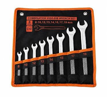 Açar açarları dəsti – 8 ədəd - Tip: Combination High-Rib Wrench Set