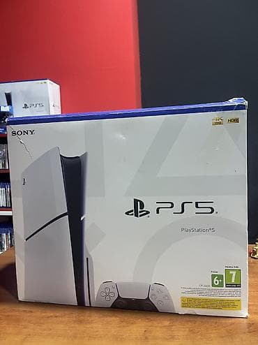 Ps 5 Slim model İdeal Vezyetde Dısk geden model ustunde 1 Eded Ojrınal