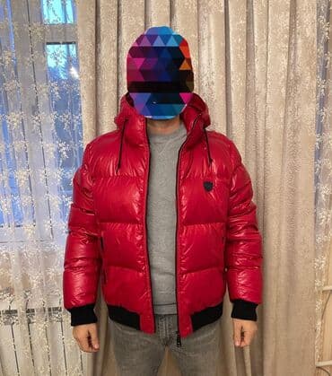 Qışlıq kişi puf gödəkçəsi – QIRMIZI. - Model: TP-104 DISQUE