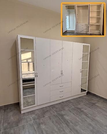 dolab ucuz: 6 Qapılı Dolab Böyük ailələr və çox geyimi olanlar üçün geniş saxlama — 1