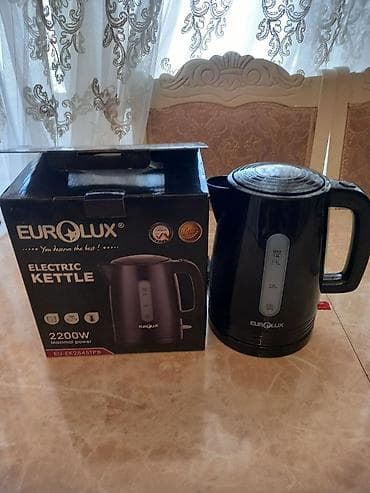 Eurolux Electric Kettle – model EU-EK-2845TPB - Güc: 2200W (maksimal) — 2