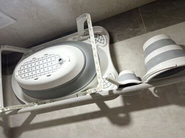 hamam kabina: Kompakt uşaq vannası və qatlanan su qabları dəsti - Qatlanan, yerə — 5