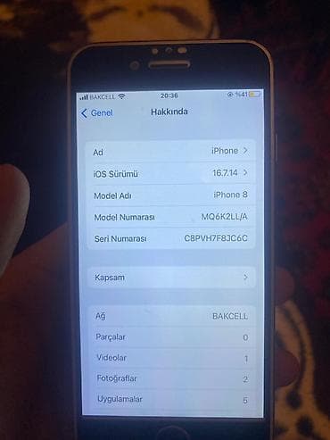 Audio: IPhone 8, Qara, Barmaq izi — 3