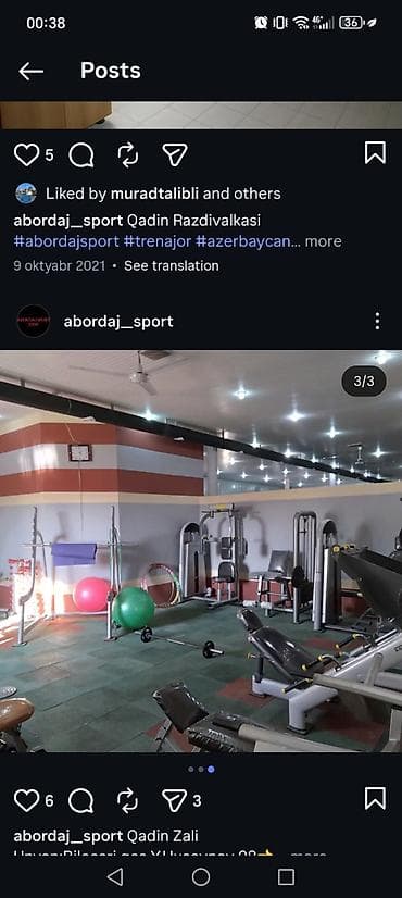 gym: Abordaj Sport – Kişi Zalı və Qadın zali(Ayrı) İcarəyə verilir Ünvan — 5
