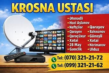 Krosna ustası – peyk antenası və TV avadanlıqlarının quraşdırılması və