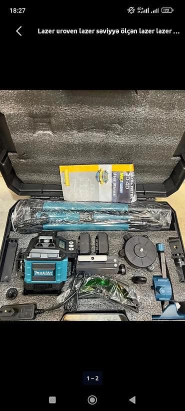 Makita lazer səviyyə ölçən cihaz – 3D/4D xətt proyeksiya edən