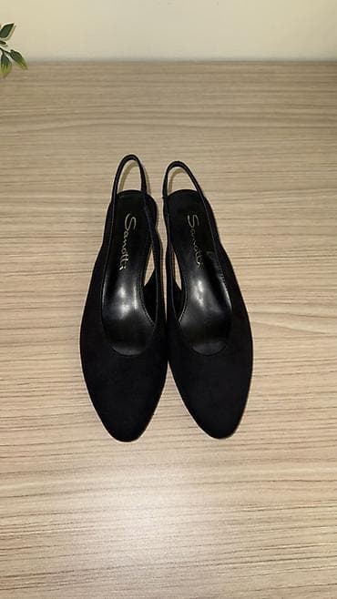 tufli: Qadın ayaqqabısı – klassik qara slingback - Brend: Sanotti (daxili — 3
