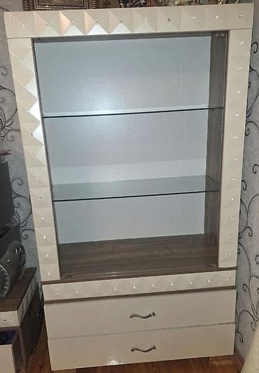 Vitrin şkaf - Material: gövdə – ağac teksturalı laminat; ön hissələr lalafo.az -da Vitrin şkaf - Material: gövdə – ağac teksturalı laminat; ön hissələr