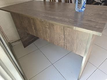 islenmis stol: Düz masa, Stulsuz, Polkasız, Siyirməli, Teksturalı laminat — 1