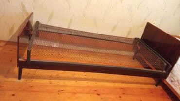 demir çarpayı: İşlənmiş, Təknəfərlik çarpayı, Bazasız, Matrassız, Siyirməsiz, Rusiya — 1