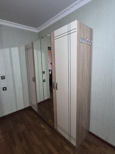 İşlənmiş, 4 qapılı, Güzgülü, Bej, Açılan, Düz dolab — 3
