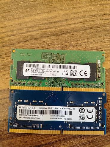 Operativ yaddaş (RAM) Kingston, 16 GB, 3600 Mhz, DDR4, Noutbuk üçün, İşlənmiş — 3