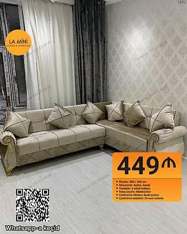 Künc divan, Açılan, Bazalı, Parça, Şəhərdaxili pulsuz çatdırılma